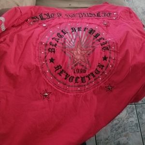 Black republic dress shirt